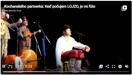 vystúpenie lojzo kalinka